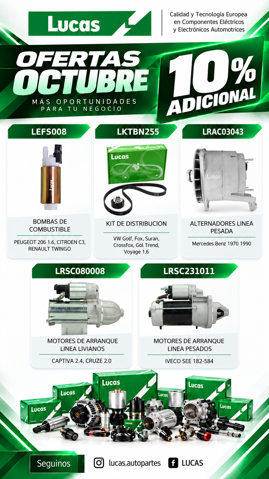 novedad repuesto o - Ofertas LUCAS Octubre 2026 v2.0